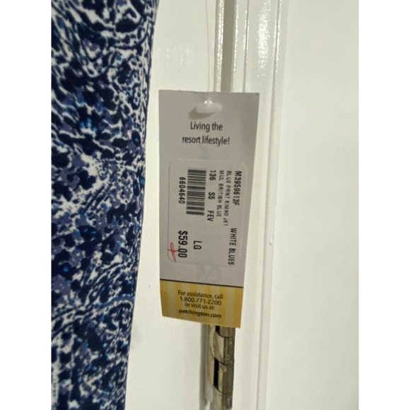 Kimono Swim Cover Up Large Blue Fringe Retail $59 NEW - Picture 3 of 7